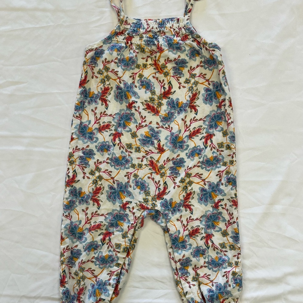 Old Navy Kids Floral Romper - Blue and‎ Red